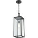 Atless 1 Light 7 inch Powder Coated Black Outdoor Pendant